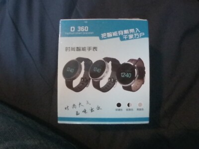 D360 Bluetooth 3.0 Smart Watch Calls Answer Music Sleep Monitoring - Black