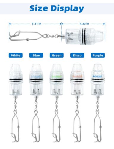 BLUEWING Upgraded 3pcs Fishing Deep Drop Light 2000 ft Underwater US Seller - Picture 20 of 35