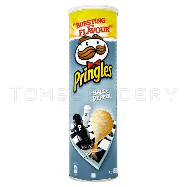 Pringles Salt & Pepper Flavor Potato Chips 165g 5.8oz eBay