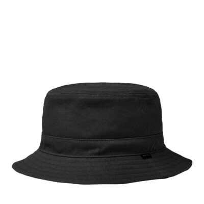 Brixton Abraham Reversible Bucket Hat Black Black Hut Fischerhut Anglerhut 
