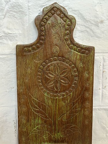 Vintage Teak Wall Candle Holder - Picture 2 of 4