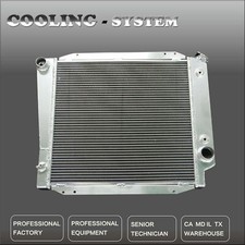 CC521 3 Row Aluminum Radiator For 66-77 Ford Bronco Wagon L6 V8 2.8L 3.3L 5.0L