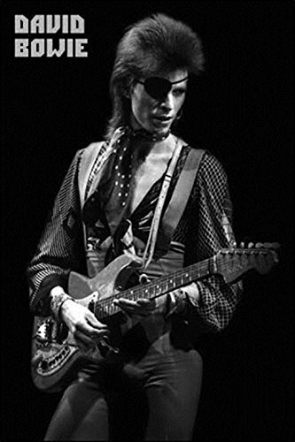 David Bowie Eye Patch and Guitar 36x24 Art Print Poster | eBay David Bowie Eye Patch and Guitar 36x24 Art Print Poster | eBay