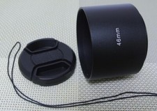 46 mm Metal Camera Lens Hood  58 mm Cap for Tele Lens 46TC58
