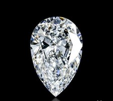 3.02 Ct VVS1 Certified Pear Cut Lab Grown CVD Diamond D Color K video available