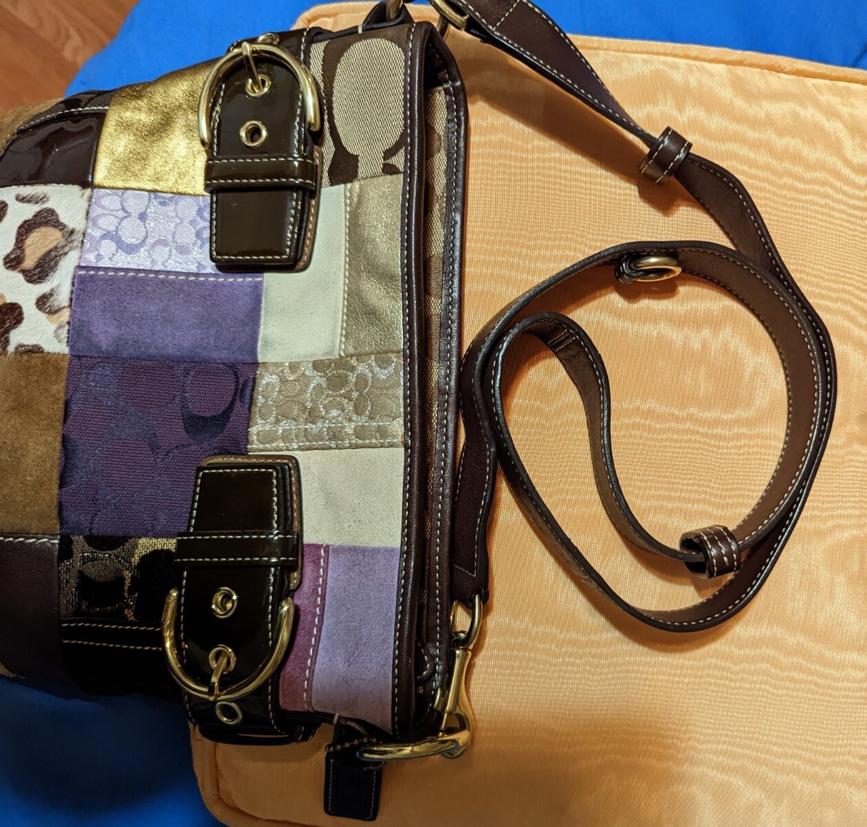 COACH Patchwork Limited Edition Leather Suede Cro… - image 13