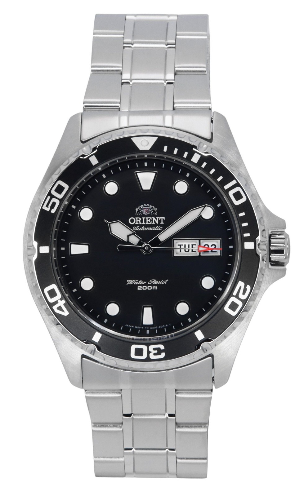 Orient Ray II Automatic Black Dial Stainless Steel 200M FAA02004B9 Mens Watch