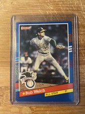 1991 Donruss All-Stars Bob Welch #54 Misprint On Back Oakland Athletics MLB