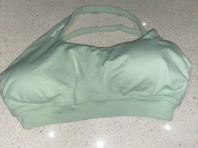 DFYNE Palm Green Impact Asymmetric Sports Bra Size Small *Inner Label Peel