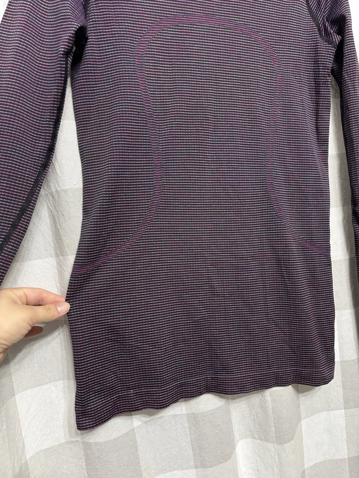 Top Lululemon Swiftly Tech manga larga cuello redondo rosa paraíso para mujer talla 10 Foto 4 de 4