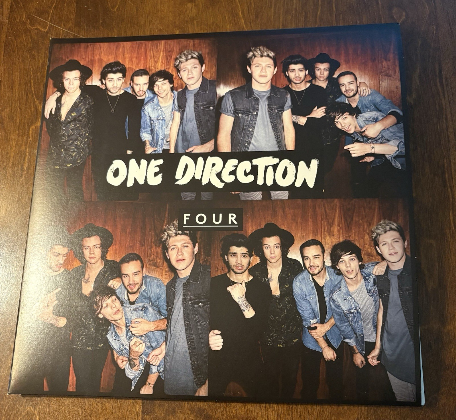 One Direction Four Black Vinyl Record 12" Double LP Pop Syco