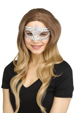 Rainbow Rhinestones Masquerade Mask