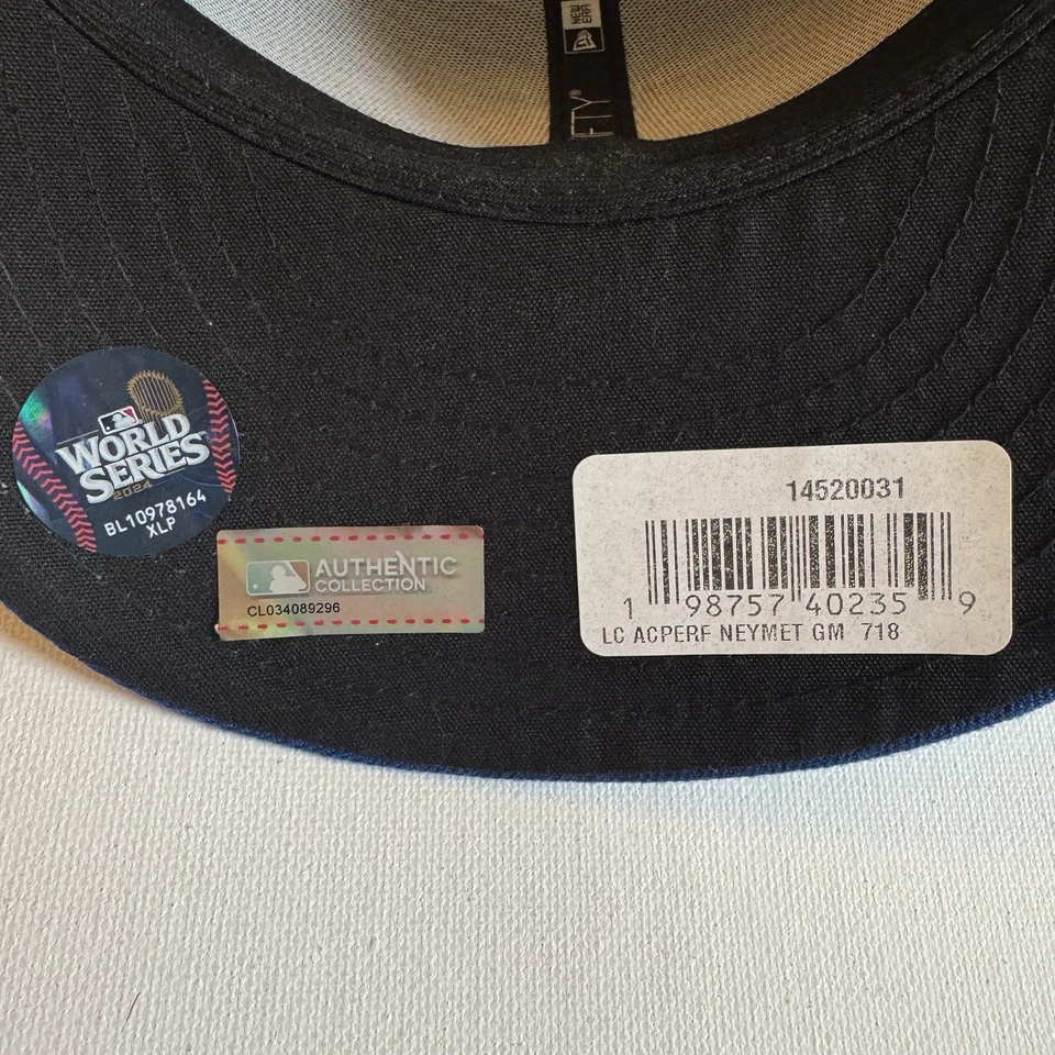 2024 New York Mets Postseason New Era 59FIFTY Fitted Hat 7 1/8 Authentic MLB NWT - Image 4 of 4