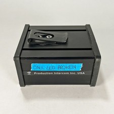 Pro Intercom BP1 Belt Pack Single Circuit, Used No Call Light 