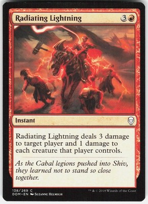 Radiating Lightning 138 Common Dominaria Magic: The Gathering Near Mint