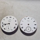 Two Antique Waltham mass Tempus & Traveler Pocket Watch Movements c1900