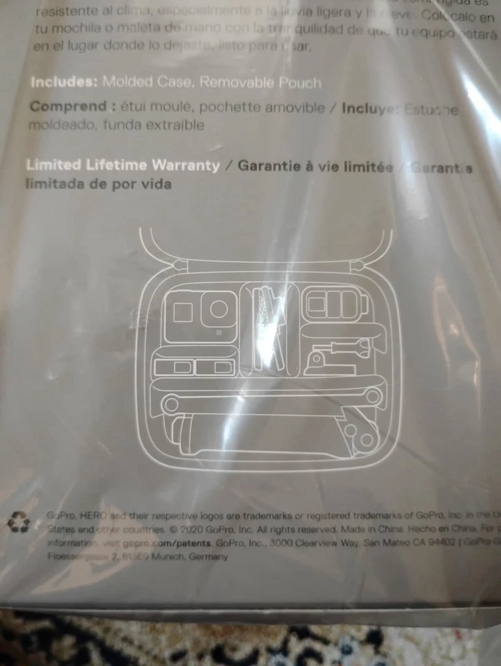 Estuche moldeado semi duro GoPro Casey bolsa extraíble - NUEVO Foto 2 de 2