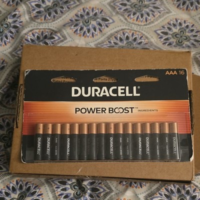 Duracell Power Boost AAA Alkaline Batteries 16 Pack 1.5V MN2400