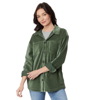 Carve Designs Women's Hudson Stretch Cord Shacket - Medium