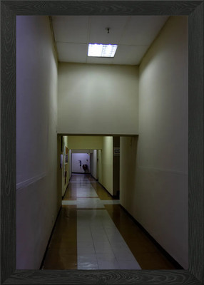 Hinterzimmer Flur gerahmtes Wandbild Poster Leinwanddruck Bild