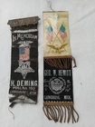 LAINGSBURG MICH SHIAWASSEE CO GAR CIVIL WAR SONS UNION VETERANS REUNION RIBBONS