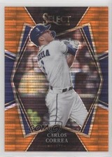 2022 Panini Select Premier Level Orange Pulsar Prizm 6/16 Carlos Correa #160 1b8