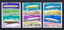 Romania Mi No. 3499-04 from 1978-Airships