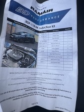 Ford Focus RS MK3 Grupa A Crossover Rura Indukcyjny zestaw dolotowy Stożek Filtr powietrza 