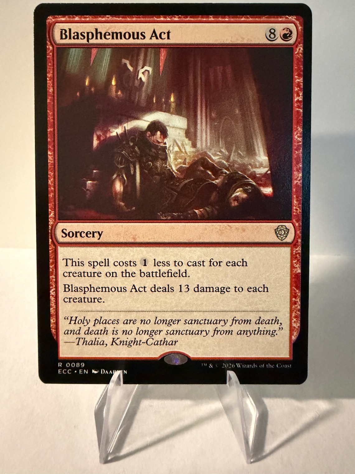 Blasphemous Act R Commander: Lorwyn Eclipsed 89 NM