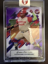 2025 Topps Pristine Josh Naylor #294 Purple Refractor /99 Encased