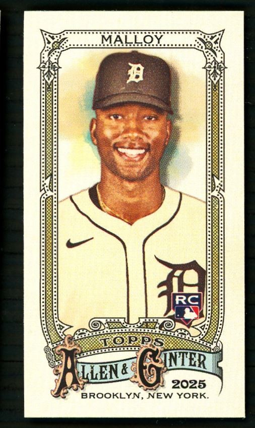 2025 Topps Allen & Ginter Mini A&G Back Justyn-Henry Malloy RC