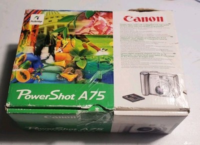 Canon PowerShot A75 Digital Camera Compact 3.2 MP 3X Zoom Silver