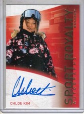 2021 UD Goodwin Champions Chloe Kim Goudey Sport Royalty auto card SNOWBOARDING