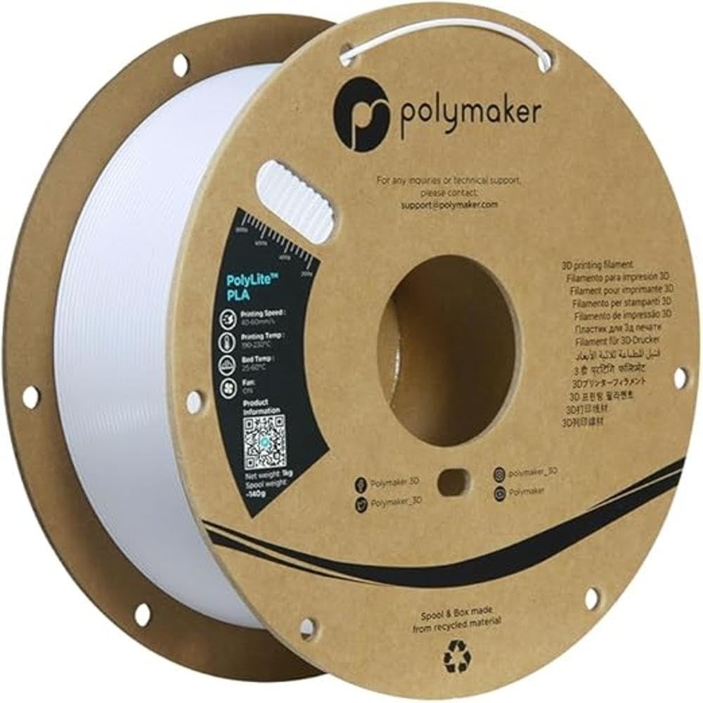 Polymaker PolyLite PLA - 1.75mm - 1kg - Cold White