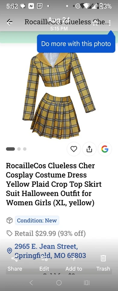 Disfraz Cher despistado adulto, Halloween Foto 4 de 4