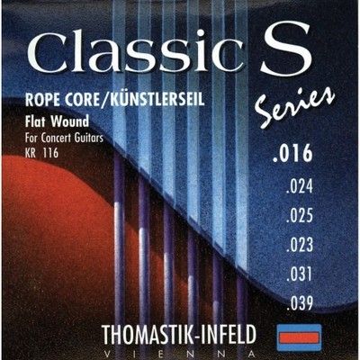 Thomastik Classic S KR116 Flat Wound Steel Ballend Saitensatz Konzertgitarre