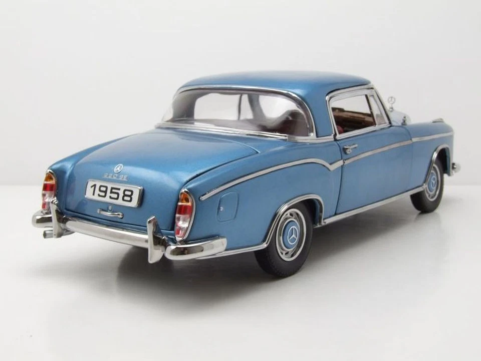 Mercedes 220 Se Coupé W128 1958 Azul Claro Metálico a Escala 1:18 Sun Star - Imagen 2 de 4