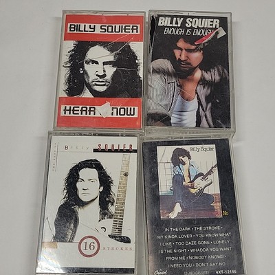 Billy Squire Cassette Lot of 4 Lonely Is The Night The Stroke My Kinda Lover
