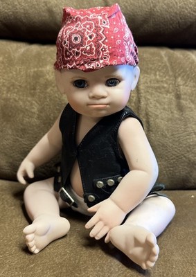 Franklin Mint Harley Davidson  Bobby The Little Biker Baby'' Porcelain