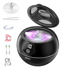 UPoetry Ultrasonic Retainer Cleaner, 45kHz Retainer Cleaner Machine with Digi...
