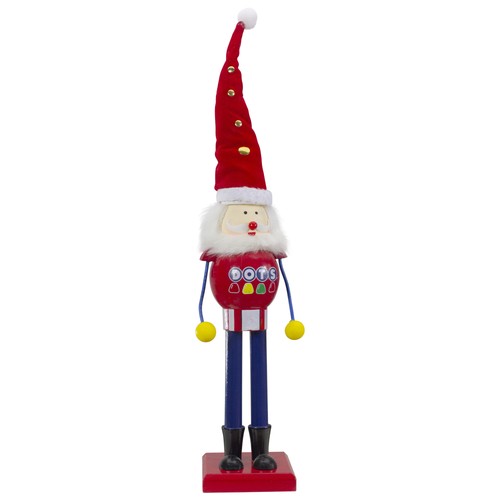 Northlight 16.75" Red Blue Dots Wood Christmas Nutcracker Figure - Picture 1 of 5