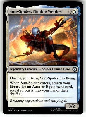 MTG Magic The Gathering Marvel's Spider-Man Card #154 Sun-Spider, Nimble Webber