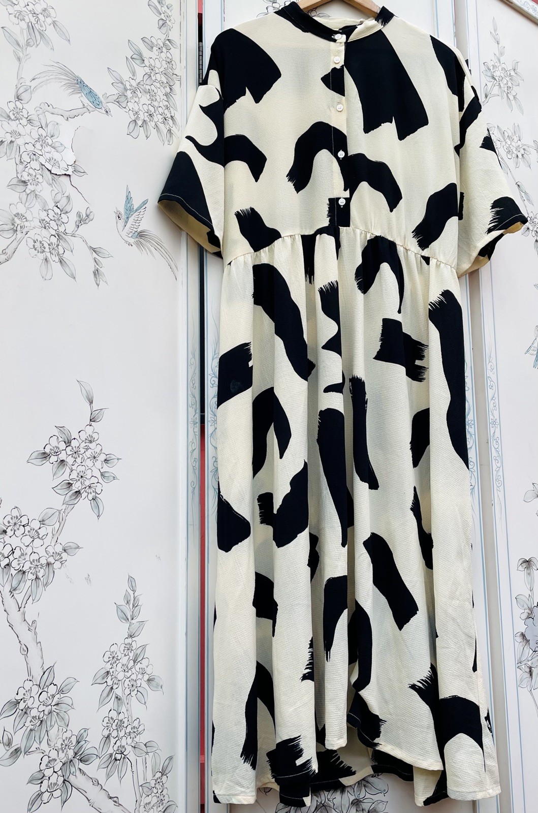 RARE!Monki Abstract Smock Next Shirt Dress Holiday Zara Monsoon Work Sightseeing image 6