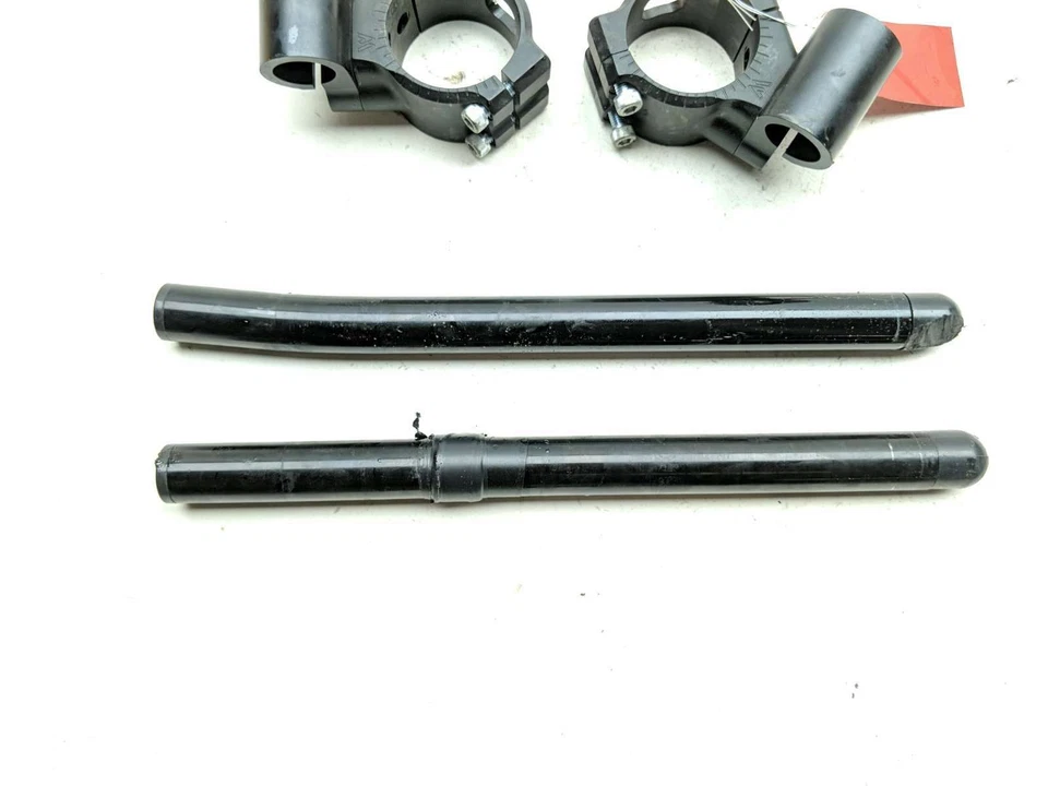 00 01 Honda CBR 929RR Left Right Clip On Handlebars w/ Clamps Woodcraft - Image 3 of 4
