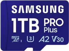 Samsung 1TB PRO PLUS Micro SD MicroSDXC V30 A2 Class 10 UHS-I U3 Memory Card