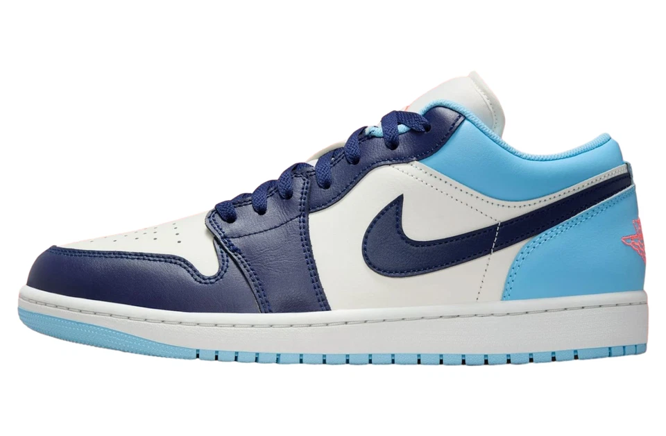 Nike Air Jordan 1 Low Sail azul frío 553558-149 para hombre talla nuevas Foto 3 de 4