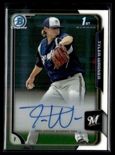 2015 Bowman Chrome Prospect Autographs Tyler Wagner Auto Milwaukee Brewers