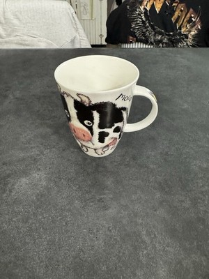 Vintage Roy Kirkham  Please Shut the Gate  Barn Animals Coffee Cup Mug MOO Cow