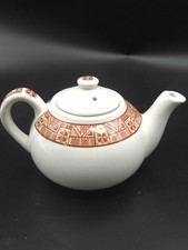Mayer China Restaurant Ware Small Teapot with Blue Floral Transferware Pattern — listing 6