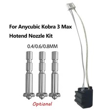 0.4mm/0.6mm/0.8mm Print Head Extruder Hot End Nozzles For Anycubic Kobra 3 Max